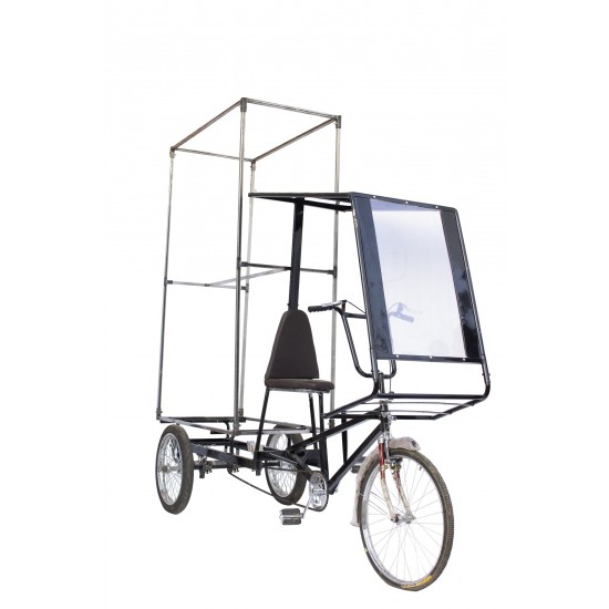 ADVERTISING CYCLE THREE-WHEELER WITH CANOPY