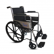 iCare Folding Wheelchair Chrome with Mag Wheels