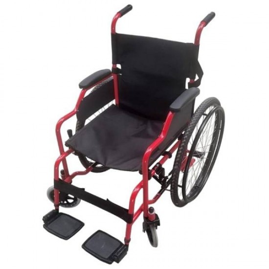 Durable Wheelchair Attendant Controlled Solid Rear Wheels And Vinyl Coated Seat - ISI Mark Certified